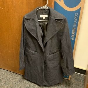 liz claiborne dark grey coat